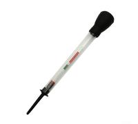 Zeroupshop Hydromètre de batterie 1,10-1,30 - Testeur de gravité spécifique, densimètre d'électrolyte précis, pour batteries acides de voiture, outil d'analyseur de type flotteur simple, 28 cm, noir