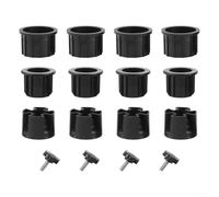 zeroupshop Kit d'accessoires de rechange pour pied de parasol - Pour poteaux de 18 à 32 mm - Plastique PEHD - Stabilisateur de support de jardin - Noir