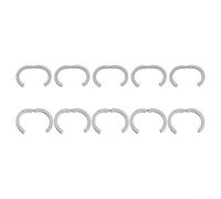 Zeroupshop Lot de 10 anneaux segmentés en acier inoxydable 304 DN20 pour une connexion sécurisée Résistant aux intempéries Finition argentée