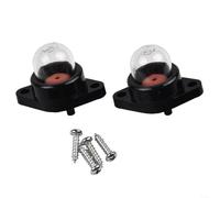 Zeroupshop Lot de 2 ampoules d'amorçage avec vis compatibles avec MCCULLOCH pour Mac Cat 335 435 440 et pour tronçonneuses Partner 351 Pompe à carburant de rechange pour jardin