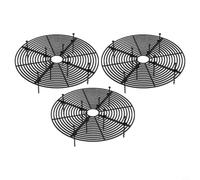 Zeroupshop Lot de 3 cache-pots de fleurs ronds en plastique pour intérieur et extérieur Protection du sol Blanc/vert 30 cm