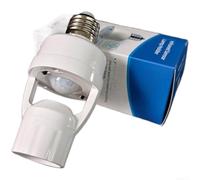 Zeroupshop Lot de 3 supports de lampe à détecteur de mouvement infrarouge E27, retard réglable 16-300 s, pas de câblage nécessaire, prise à visser, pour ampoules LED, AC85-265 V 60 W max, adaptateur