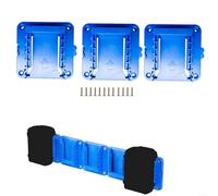 Zeroupshop Lot de 3 supports de rangement de batterie, pour outils 24 V KB624-03 KB524-03, support mural en plastique robuste, organisateur peu encombrant, pour atelier, garage, ajustement sécurisé