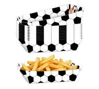 zeroupshop Lot de 36 boîtes alimentaires jetables en carton pour les fans de sport, les banquets, les fêtes et les nachos avec motif de but, 16 x 10 x 5 cm (D)