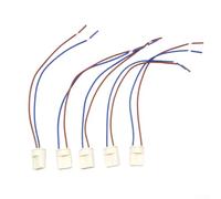 zeroupshop Lot de 5 douilles G9 en céramique avec fil de 140 mm de long et base résistante aux hautes températures pour lampes halogènes et LED 250 V
