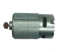 Zeroupshop Moteur de perceuse électrique 21 V, avec engrenage à 12 dents, double interrupteur de commande, pour outils électriques au lithium de type 550, pièce de rechange compacte en métal noir