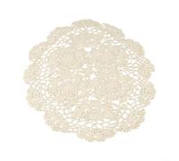 Zeroupshop Nappe Ovale en pour coton et pour lin 30 x 45 cm Beige(Beige)
