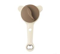 Zeroupshop Ouvre-bocal réglable 4 en 1 en acier inoxydable pour bouteilles et canettes, engrenages antidérapants pour couvercles de 2,5 à 9 cm, pour une prise en main facile pour personnes âgées, gris