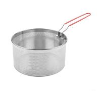 Zeroupshop Passoire à pâtes en acier inoxydable avec poignée amovible, insert vapeur de 20 cm pour faire bouillir des nouilles, ramen, Pho dans une casserole de 2 à 3 litres, passe au lave-vaisselle