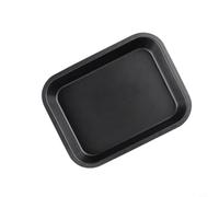 Zeroupshop Petit plateau anti-adhésif en tôle de carbone, pour four, carré et rectangulaire plat pour le bord, pour le design, pour biscuits, pain, desserts, 19,1 ou 25,4 cm (b)