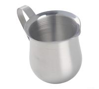 zeroupshop Pichet à lait en forme de cloche - 240 ml - Verseur à crème pour café, thé, lait - Passe au lave-vaisselle - Argenté - Élégant pour la maison, le restaurant, le café (240 ml)