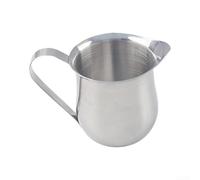 zeroupshop Pichet à lait en forme de cloche - 240 ml - Verseur à crème pour café, thé, lait - Passe au lave-vaisselle - Argenté - Élégant pour la maison, le restaurant, le café (150 ml)