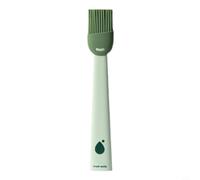 Zeroupshop Pinceau à huile en silicone pour barbecue, badigeonnage, four et grill, facile à nettoyer, outil de pâtisserie anti-adhésif pour viande, sauce, marinade, marron (vert)