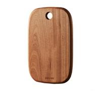 Zeroupshop Planche à découper en bois de santal, bloc à découper épais pour cuisine, fruits, légumes, plateau de service, design élégant, 27 x 40 x 2,2 cm, marron (24 x 36 x 2,2 cm)