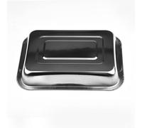 Zeroupshop Plateau de service carré en acier inoxydable pour nourriture, nouilles, fruits, finition miroir polie, résistante à la rouille, pour cuisine, hôtel, 27 x 20 cm (40 x 30 cm)