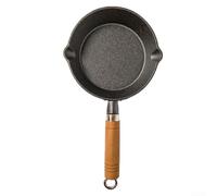 zeroupshop Poêle en fonte de 10 cm pour mini poêle à frire pré-enduite antiadhésive pour cuisinière, four, grill - Noir (C15 cm)
