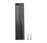 zeroupshop Poignée de placard encastrée en alliage d'aluminium de 138 mm, finition grise dorée, anti-collision, poignée de porte d'armoire de cuisine moderne pour barre en T (gris, 198 mm)