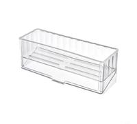Zeroupshop Porte-robinet d'évier en acrylique avec support de drainage, gain de place, pour éponge, savon, brosse, transparent, 28,5 x 9 x 10 cm