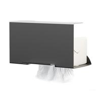 Zeroupshop Porte-serviettes en papier sous armoire, étagère de rangement en fer robuste, pour rouleaux de mouchoirs et essuie-mains, organiseur mural peu encombrant, avec distribution fluide, gris