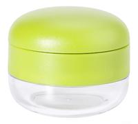 Zeroupshop Presse-ail, hachoir manuel en acier inoxydable avec grille en nid d'abeille, hachoir amovible avec étui de rangement, gadget de cuisine compact pour un nettoyage facile, blanc