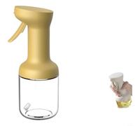 Zeroupshop Pulvérisateur d'Huile, 280ml,450ml,pour brume Fine Anti-Goutte | Ergonomique, pour idéal Cuisson, Salades, Jaune, Verre, pour Friteuse à Air