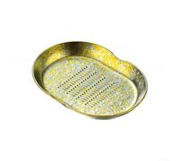 zeroupshop Râpe à Ail pour titane Pur 8cm Anti-Rouille Râpe à Ail pour titane(gold)