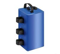 Zeroupshop Sac de lestage de 10 L, en PVC 500D, coupe-vent, pour tente extérieure, auvent, pavillon, sac de sable portable à charge fixe, alternative, pour le camping (bleu)