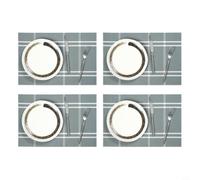 Zeroupshop Set de 4 Dessous de Plate en PVC pour tressé Antidérapant