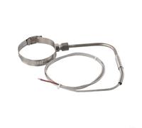 Zeroupshop Sonde thermocouple EGT de type K, capteur à angle droit 80 x 5 mm en acier inoxydable, avec câble de 1 m, plage de -100 à 1250 °C, pour tests industriels