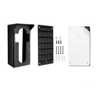 Zeroupshop Support de sonnette sans perçage, support ABS résistant aux intempéries avec kit réglable, support antivol sécurisé pour sonnette vidéo, support de sonnette adapté aux appartements