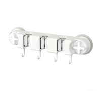 Zeroupshop Support mural à ventouse puissante, sans perçage, pour salle de bain, cuisine, organiseur rotatif d'adsorption sous vide, pour balais de 1,8 à 2,6 cm, ABS et silicone étanche (C)