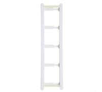 Zeroupshop Support mural en ABS pour capsules de café, avec design échelle, étagère de rangement peu encombrante, pour comptoir de cuisine ou porte d'armoire, pour un accès facile, blanc, 26 x 6,5 x 3