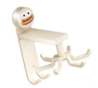 Zeroupshop Support mural rotatif à 360 ° pour ustensiles de cuisine, sans perçage, pour spatules, cuillères, fourchettes dans les coins étroits, blanc