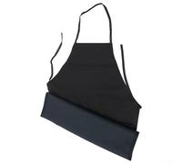 Zeroupshop Tablier en cuir PVC imperméable, résistant à l'huile et aux plis pour un nettoyage idéal pour la maison, le studio, le jardin, le travail - Plusieurs tailles - Marron - XL