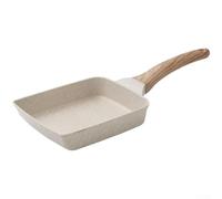 Zeroupshop Tamagoyaki - Poêle à frire antiadhésive pour œufs, omelette, steak, marmite en alliage d'aluminium épais avec poignée résistante à la chaleur, pour cuisinières électriques à induction au