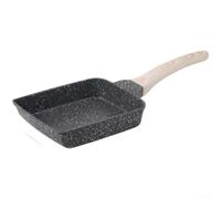 Zeroupshop Tamagoyaki - Poêle à frire antiadhésive pour œufs, omelette, steak, marmite en alliage d'aluminium épais avec poignée résistante à la chaleur, pour cuisinières électriques à induction au