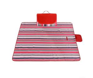 zeroupshop Tapis de pique-nique facile à nettoyer - 200 x 145 cm - Séchage | Le dessous recouvert de PVC bloque l'herbe humide, le sable et la rosée ; garde les utilisateurs au sec sur sol humide
