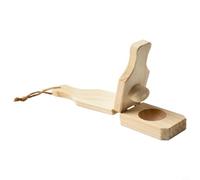 Zeroupshop Tostonera Presse à bananes vertes en bois pour tostones croustillants, gadget de cuisine pour créer des frites et des tasses, outil en bois