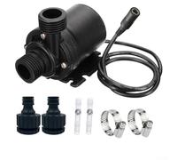 Zeroupshop USB pour mini eau submersible 4,8 W 240 l/h silencieux DC 12 V, pour aquarium, fontaine de jardin, avec câble de 1,5 m d'aspiration puissante Noir (2#)