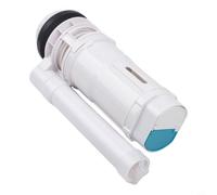 Zeroupshop Vanne de chasse double pour réservoir de toilette divisé, en plastique ABS, économie d'eau, réglable de 18,5 à 29 cm, double bouton pleine demi-chasse d'eau, ajustement de 6 à 7,5 cm (fente