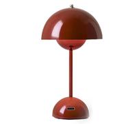 zeryor Lampe de table LED en forme de pot de fleurs rechargeable style vintage macaron tactile à intensité variable 3 couleurs, batterie sans fil, lampe de chevet pour chambre à coucher, salon, bureau