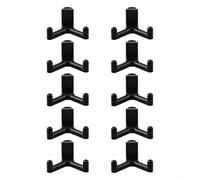 zeryor Lot de 10 crochets à outils robustes pour abris de jardin verticaux à vie, crochets utilitaires pour garage, espaces de travail, abris à outils