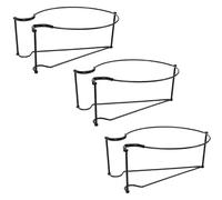 zeryor Lot de 3 supports de plantes en métal à suspendre, support de jardinière sur rambarde pour balcon extérieur, clôture, terrasse, porche, support en fer amovible pour petites plantes