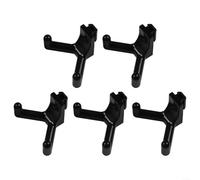 zeryor Lot de 5 crochets à outils robustes pour abris de jardin verticaux à vie, crochets utilitaires muraux pour garage, espaces de travail, abris à outils