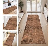 ZESEWU Tapis de Passage Tapis Cuisine Devant Evier Lavable Antiderapant 40X100CM TapisCouloir Paillasson Interieur Marron Noir Vert Tapisd'Entrée Moquette Polyester Salon Chambre d'enfant Buanderie