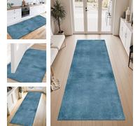 ZESEWU Tapis de Passage Tapis Cuisine Devant Evier Lavable Antiderapant 80X500CM TapisCouloir Paillasson Interieur Bleu Gris Vert Tapisd'Entrée Moquette Polyester Salon Chambre d'enfant Buanderie