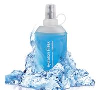 ZESION Bouteille d'eau pliable en TPU pour bouteille d'hydratation/gilet de course à pied, randonnée, cyclisme (150 ml) - Bleu