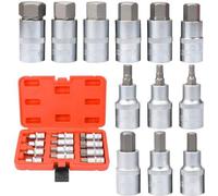 Zeskantdopsleutelset Embouts de tournevis Jeu de clés Allen 1/2 pouce Premium S2 12 pièces métriques