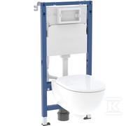 Geberit Duofix Basic kit cuvette avec abattant et châssis 118.345.00.3