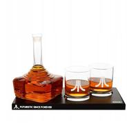 Set ATARI 3D Carafe 750 ml + 2 verres 300 ml pour whisky / bourbon
